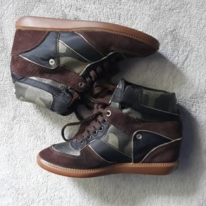 Michael Kors Camouflage Nikko High Top Sneakers
